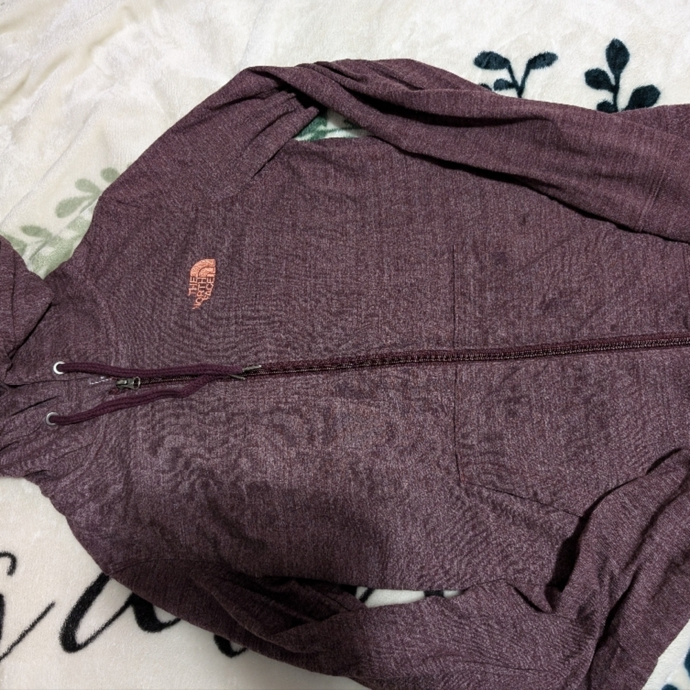 The North Face Maroon Zip-Up Hoodie